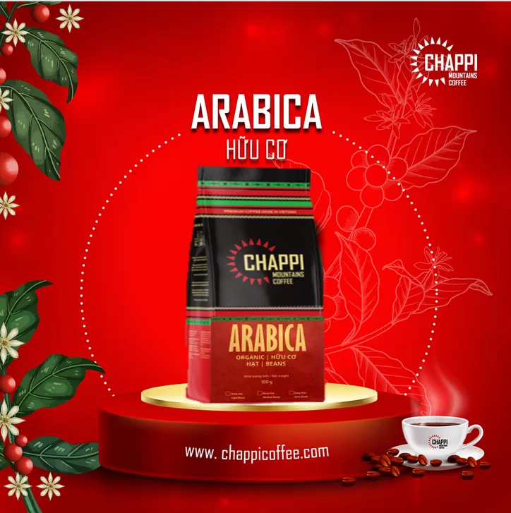 Cà Phê Chappi Arabica Hữu Cơ Bột